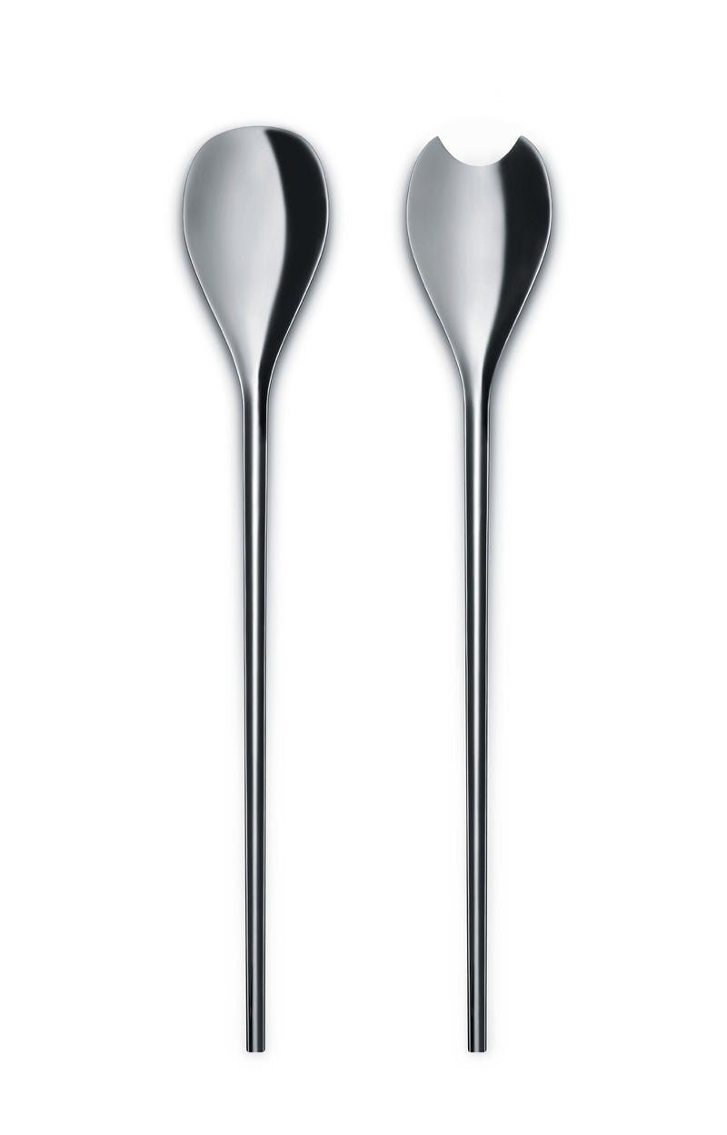 Alessi HUMANCOLLECTION salad servers, stainless steel, 29 cm