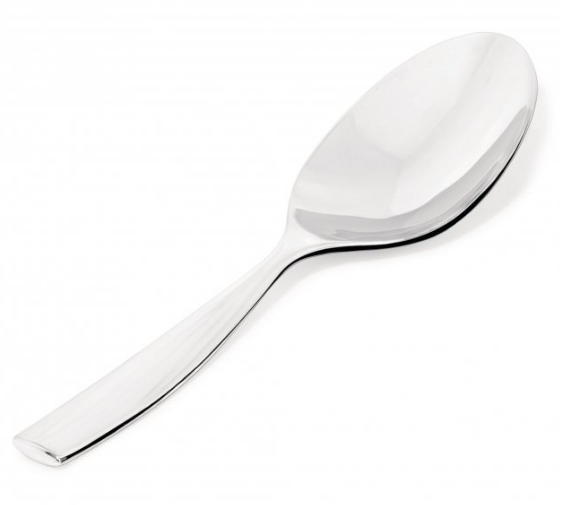 Dressed serveerlepel van Alessi, ontwerp Marcel Wanders, glanzend roestvrij staal