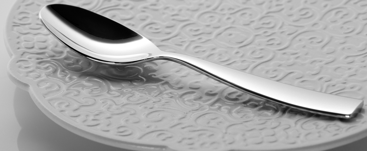 Alessi Dressed theelepel, roestvrij staal, ontwerp Marcel Wanders
