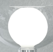 Alessi spare glass globe, part for lamp by Gabriele Chiave