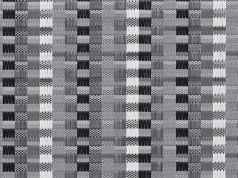 Close-up van het weefsel van de Chilewich Heddle Shadow placemat