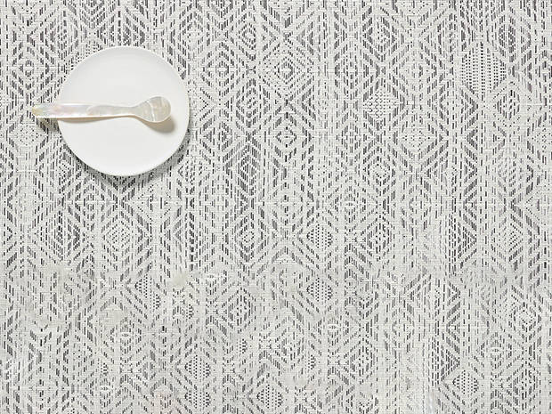 Beautiful Mosaic White/Black placemat by Chilewich, design Sandy Chilewich