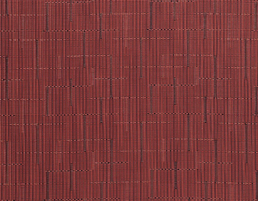 Chilewich Ovale placemat, detail of bamboo weave in cranberry