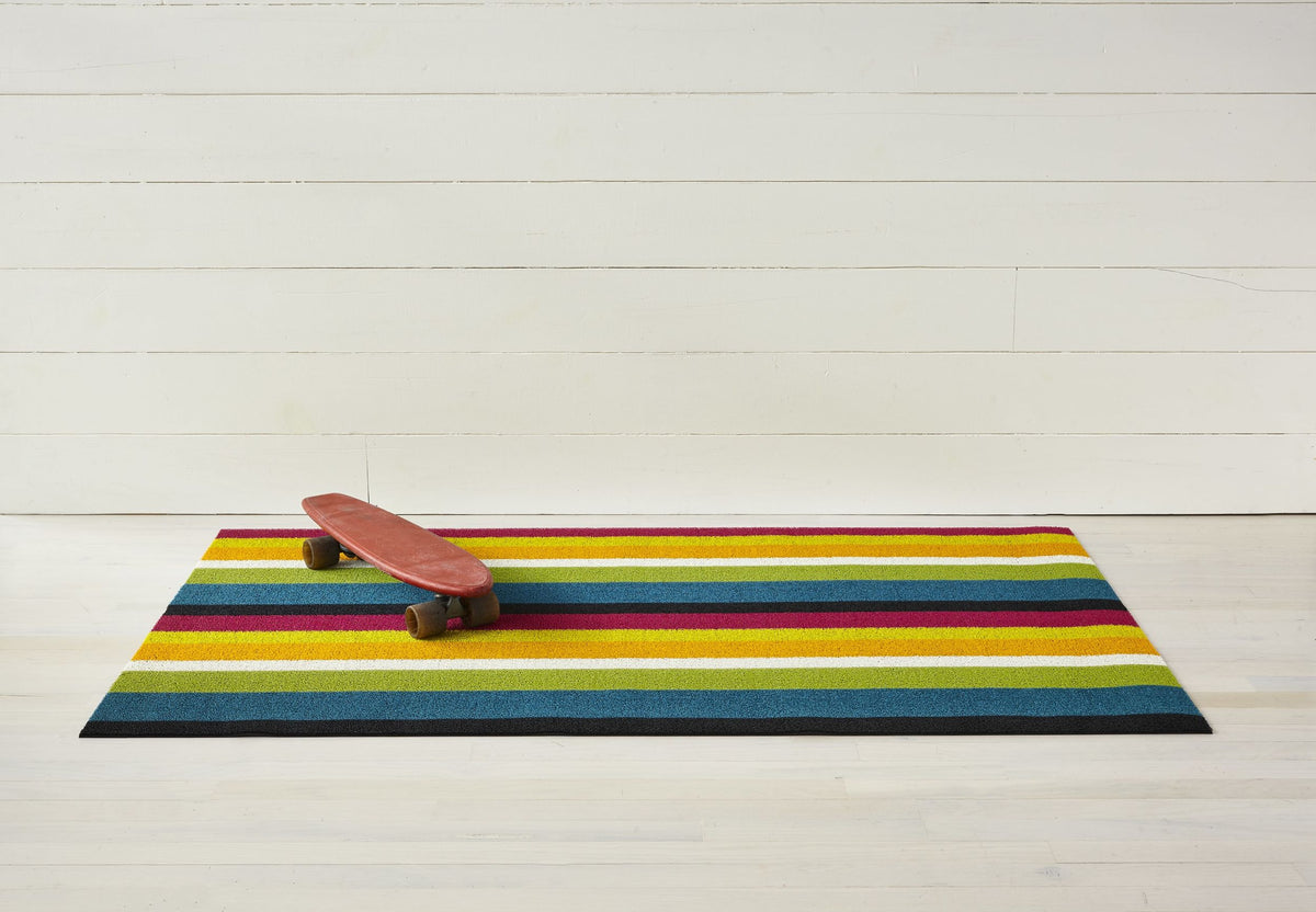 Doormat Bold Stripe Multi by Chilewich, 46 x 71 cm, design Sandy Chilewich