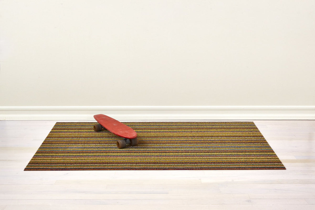 Chilewich deurmat Skinny Stripe Bright Multi, gestreept, 46 x 71 cm