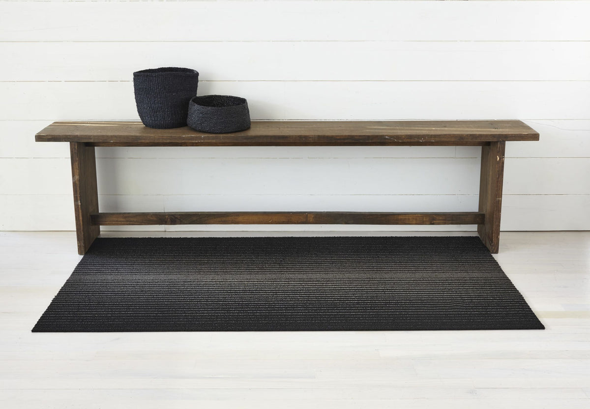 Chilewich deurmat Ombré Shag Plus, zwart, ontwerp Sandy Chilewich