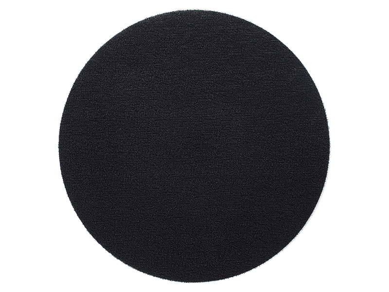 Ronde deurmat Dot Black van Chilewich, ontwerp Sandy Chilewich, bovenaanzicht