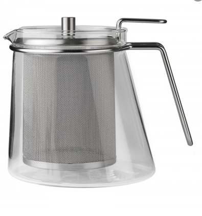 Mono Ellipse theepot met roestvrijstalen filter, zonder rechaud