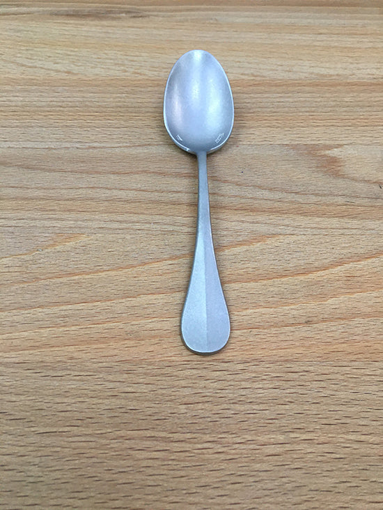 Aoyoshi Baguette dessertlepel uit de Vintage Classic serie, staal in oud zilver