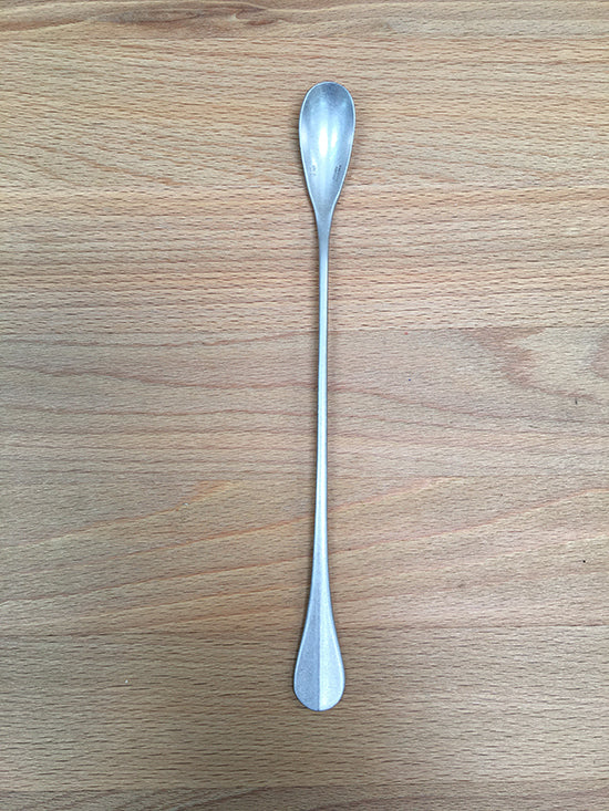 Longdrinklepel uit de Baguette serie van Aoyoshi, staal in kleur zilver