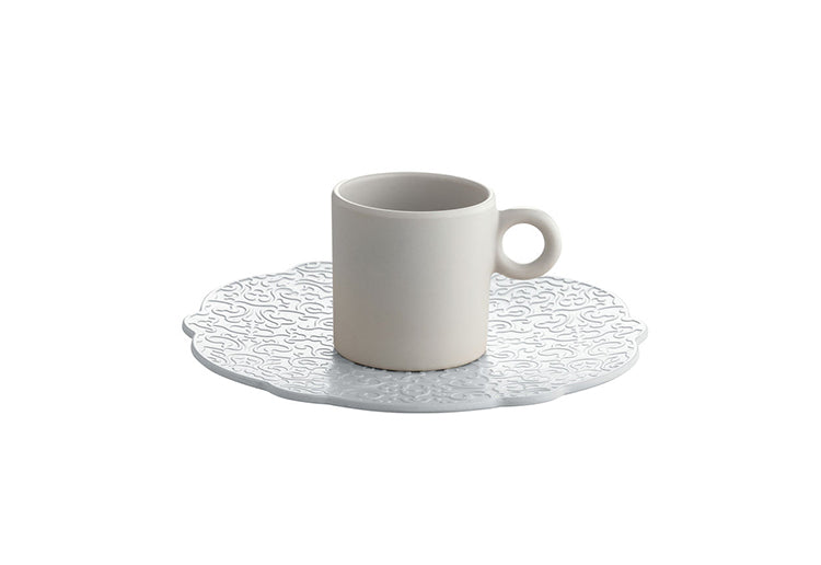 Espressokop En Plein Air met bijpassend schoteltje, melamine in wit