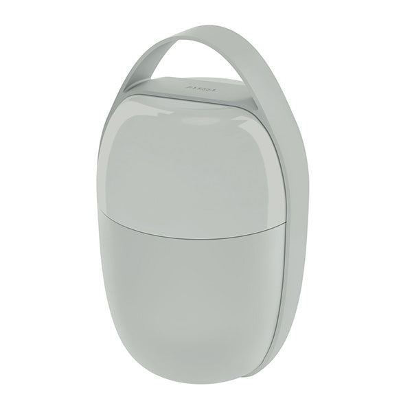 Alessi Lunch-Pot lunchbox in grijs, met draaghandvat, ontwerp Sakura Adachi