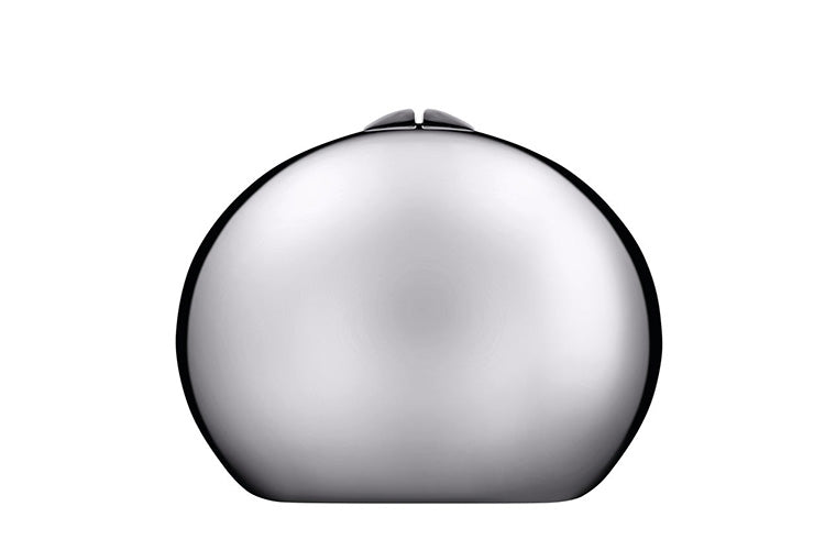 Alessi Taboo tabaksdoos, gesloten, zilverkleurig