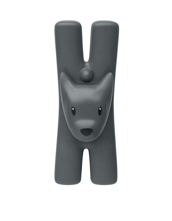 Alessi Giampo clip als hond, zwart, los verkrijgbaar, ontwerp Miriam Mirri
