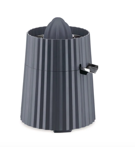 Alessi Plissé nieuwe elektrische citruspers, grijs, geplisseerd model
