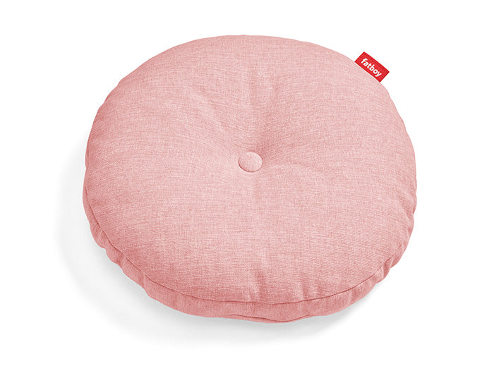 Rond kussen Blossom in roze, diameter 50 cm, met vulling van polypropyleen