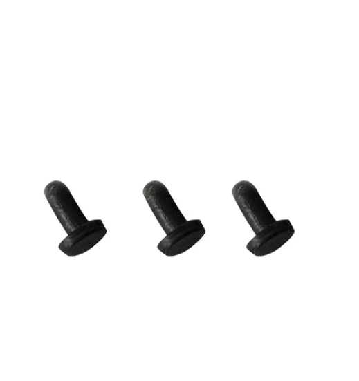 Alessi rubbertjes pootjes voor Juicy Salif, onderdeel, set van drie, zwart