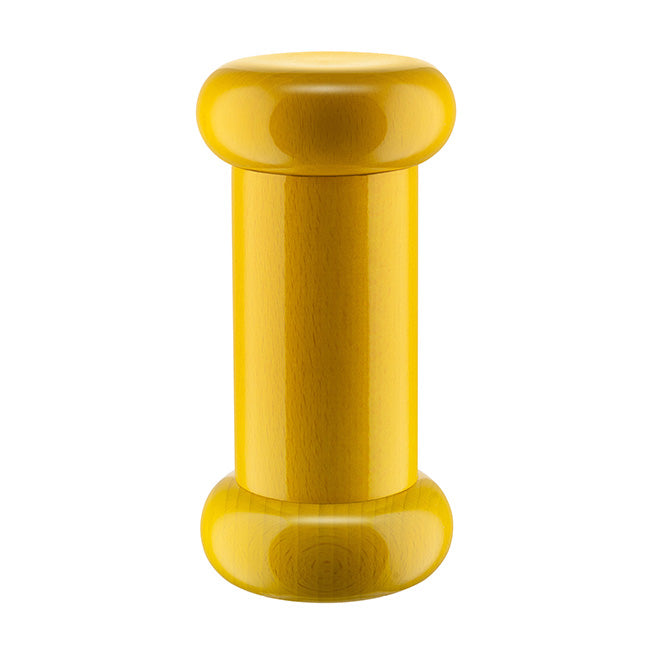 Alessi Twergi chilli-salt-pepper mill in wood, yellow