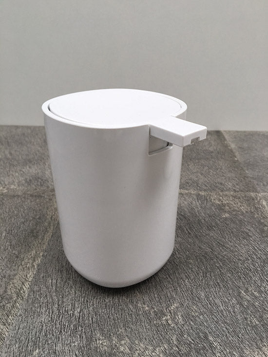 Alessi Birillo zeeppomp voor badkamer in wit kunststof, Piero Lissoni