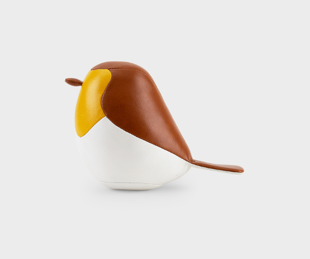 Zuny Roodborst Okergeel mini paperweight