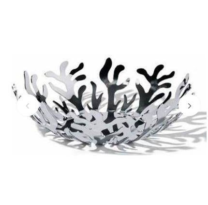 Alessi Mediterraneo schaal, rvs met koraalmotief, diameter 25 cm