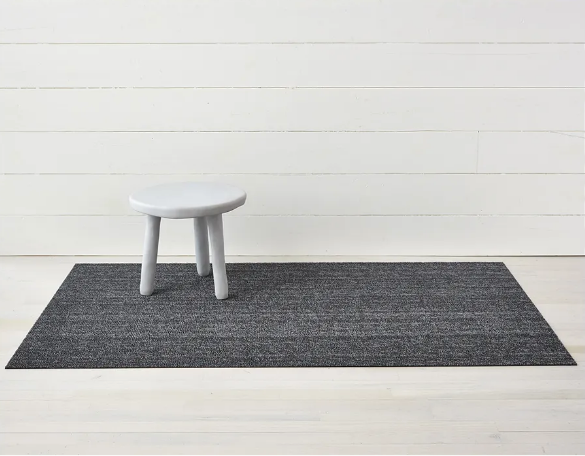 Chilewich deurmat Utility in Heathered Grey, 61x91 cm, geheel aanzicht