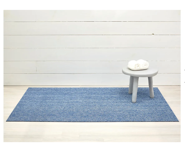 Chilewich deurmat, 61x91 cm, in gemêleerd cornflowerblauw