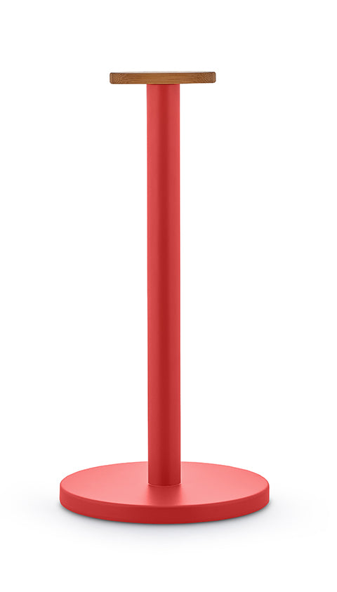 Alessi Mattina keukenrolhouder rood, volledig zonder rol