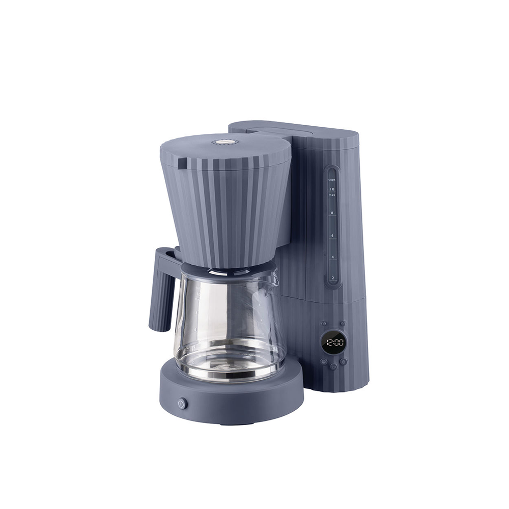 Alessi koffiezetapparaat voor filterkoffie in grijs, ontwerp Michele De Lucchi
