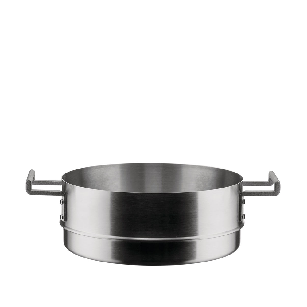 Alessi Convivio stoom inzet van rvs, 24 cm, vooraanzicht