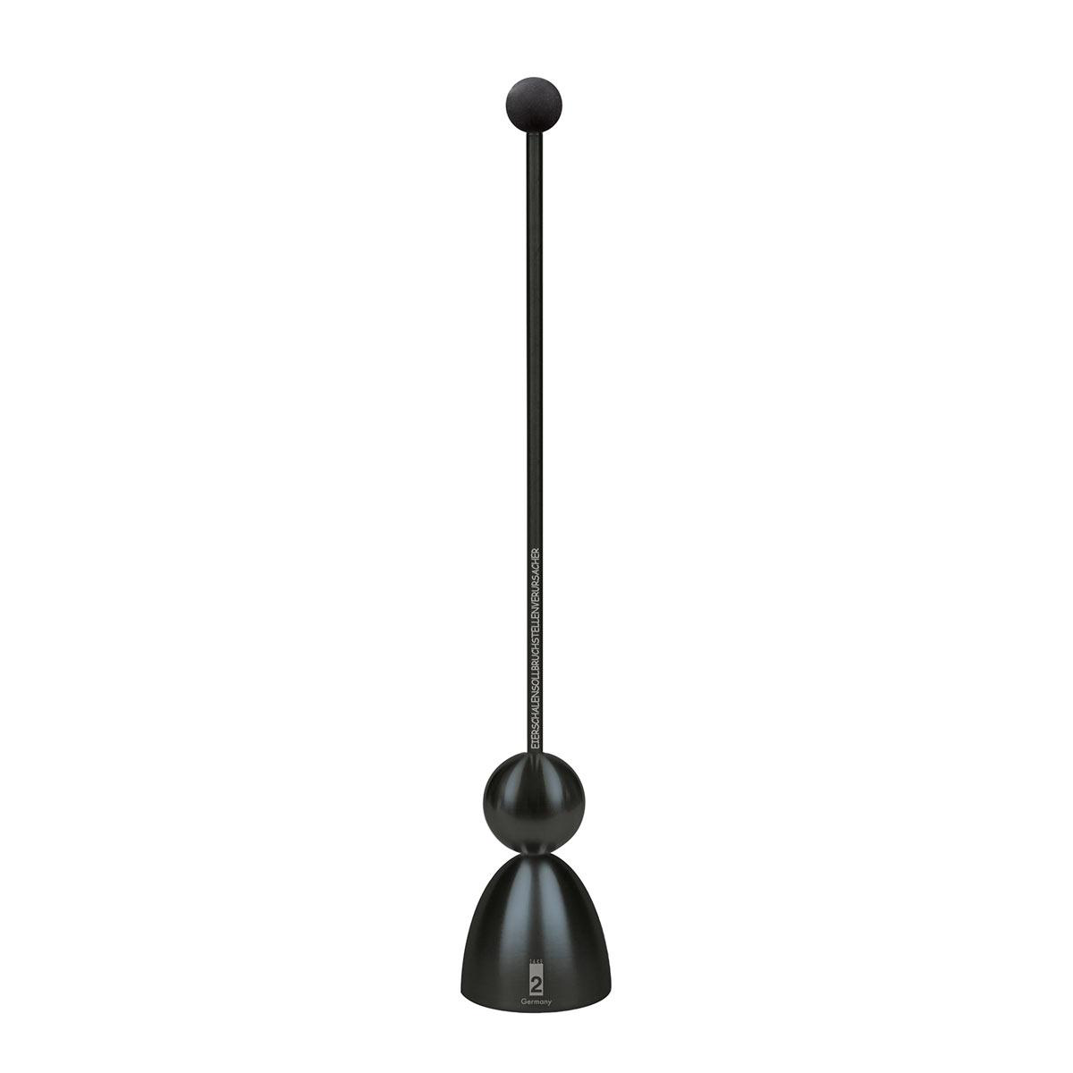 Clack Black Edition eierdopper van Take2, matzwart staal, losstaand