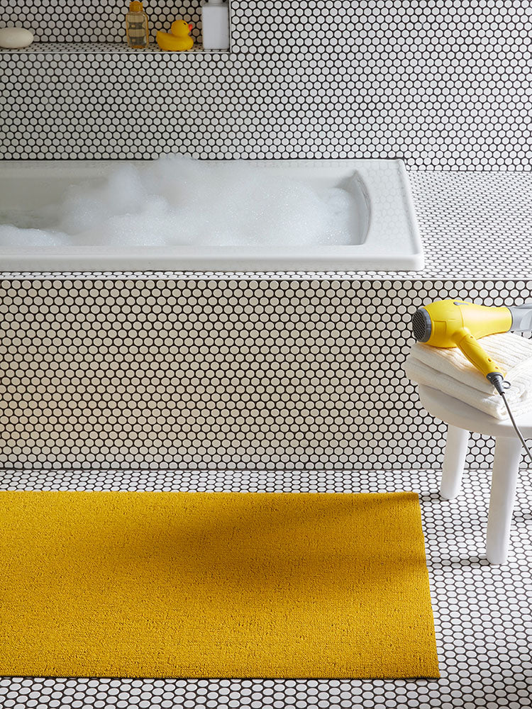 Chilewich deurmat Solid Canary, geel, 61x91 cm, ontwerp Sandy Chilewich