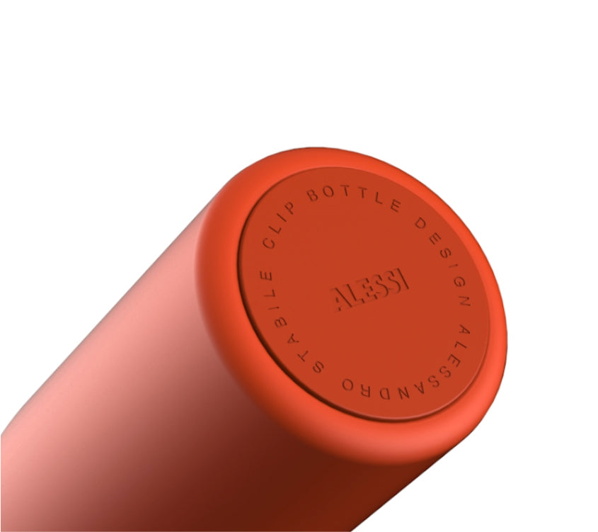 Detail van de non-slip bodem van de Alessi Away thermobeker