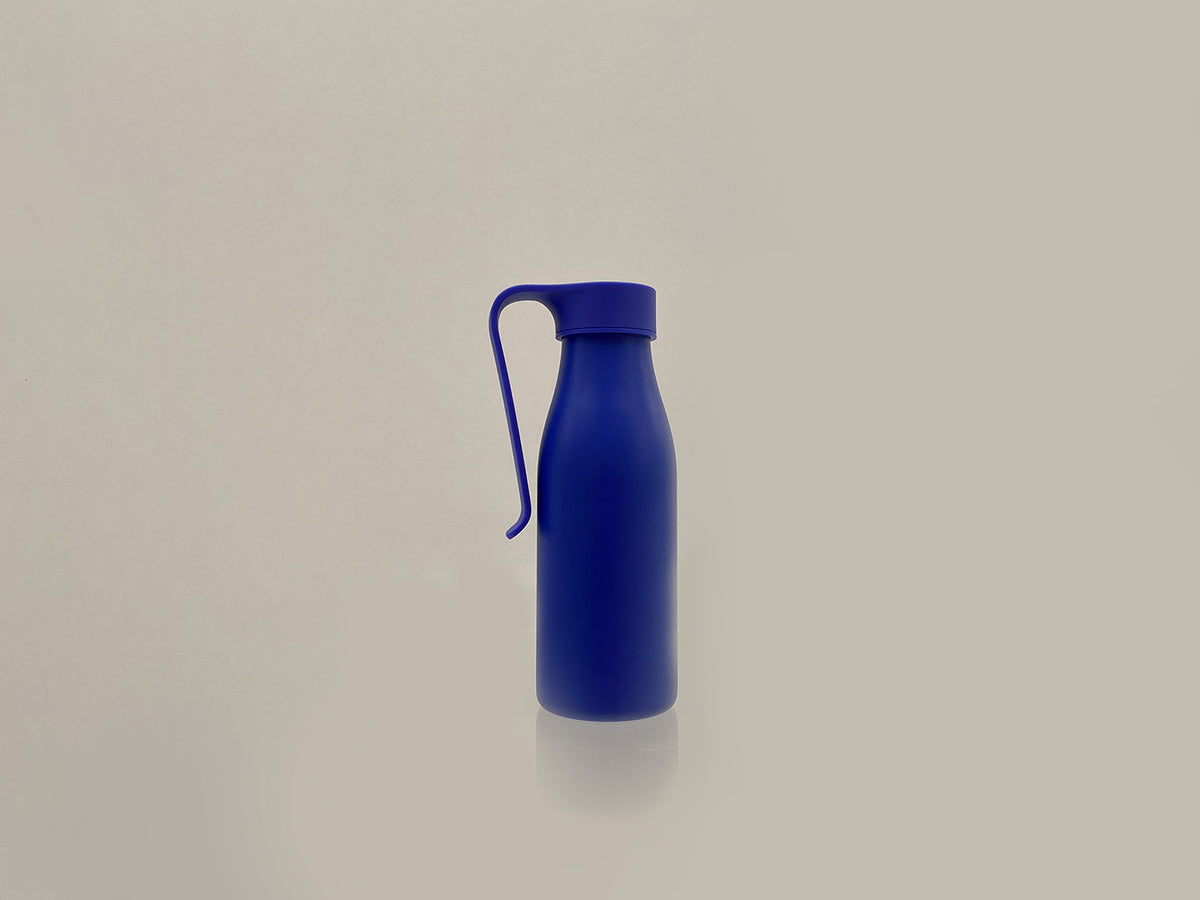 Alessi Away thermosbeker van Alessandro Stabile, donkerblauw, linkeraanzicht