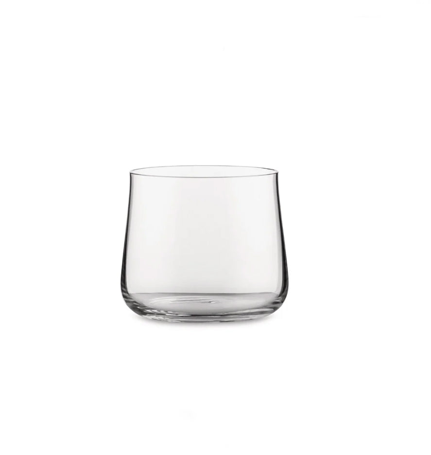 Alessi Eugenia waterglas, close-up van transparant glas
