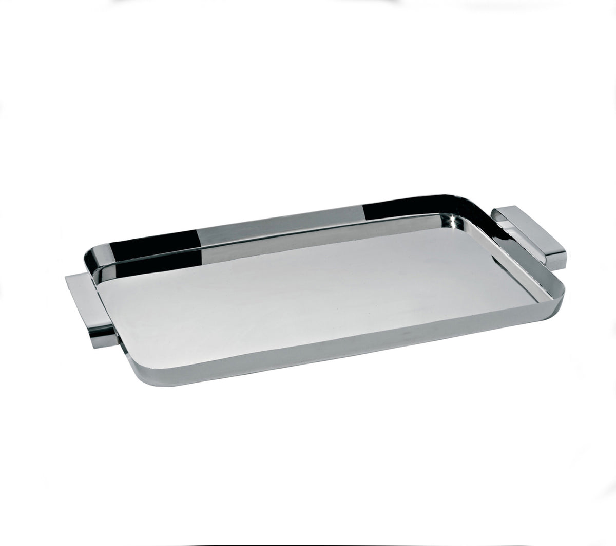 Alessi Tau dienblad, rechthoekig, gepolijst rvs, perspectief