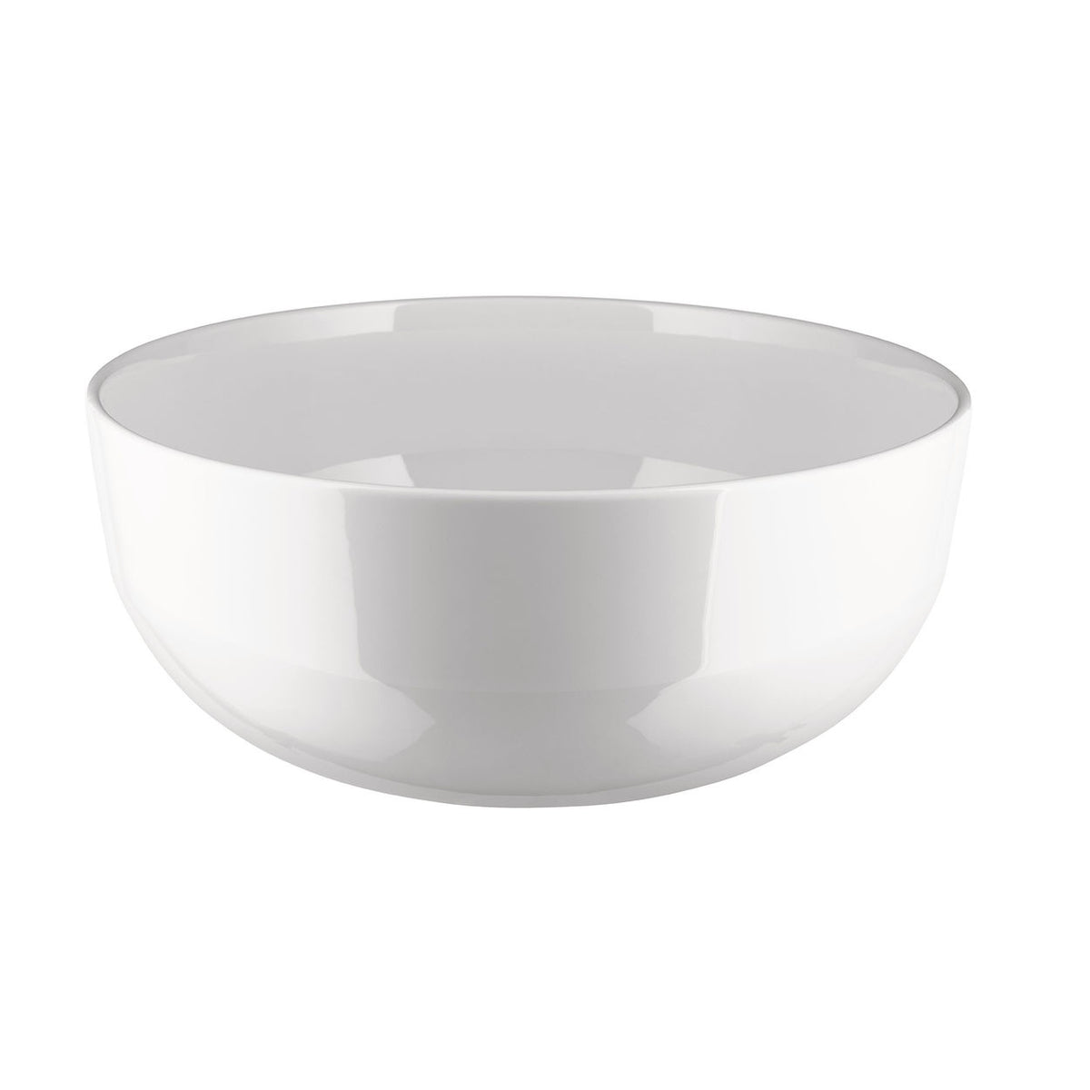 Grote salade schaal uit de Itsumo serie, wit porselein, ontworpen door Naoto Fukasawa.