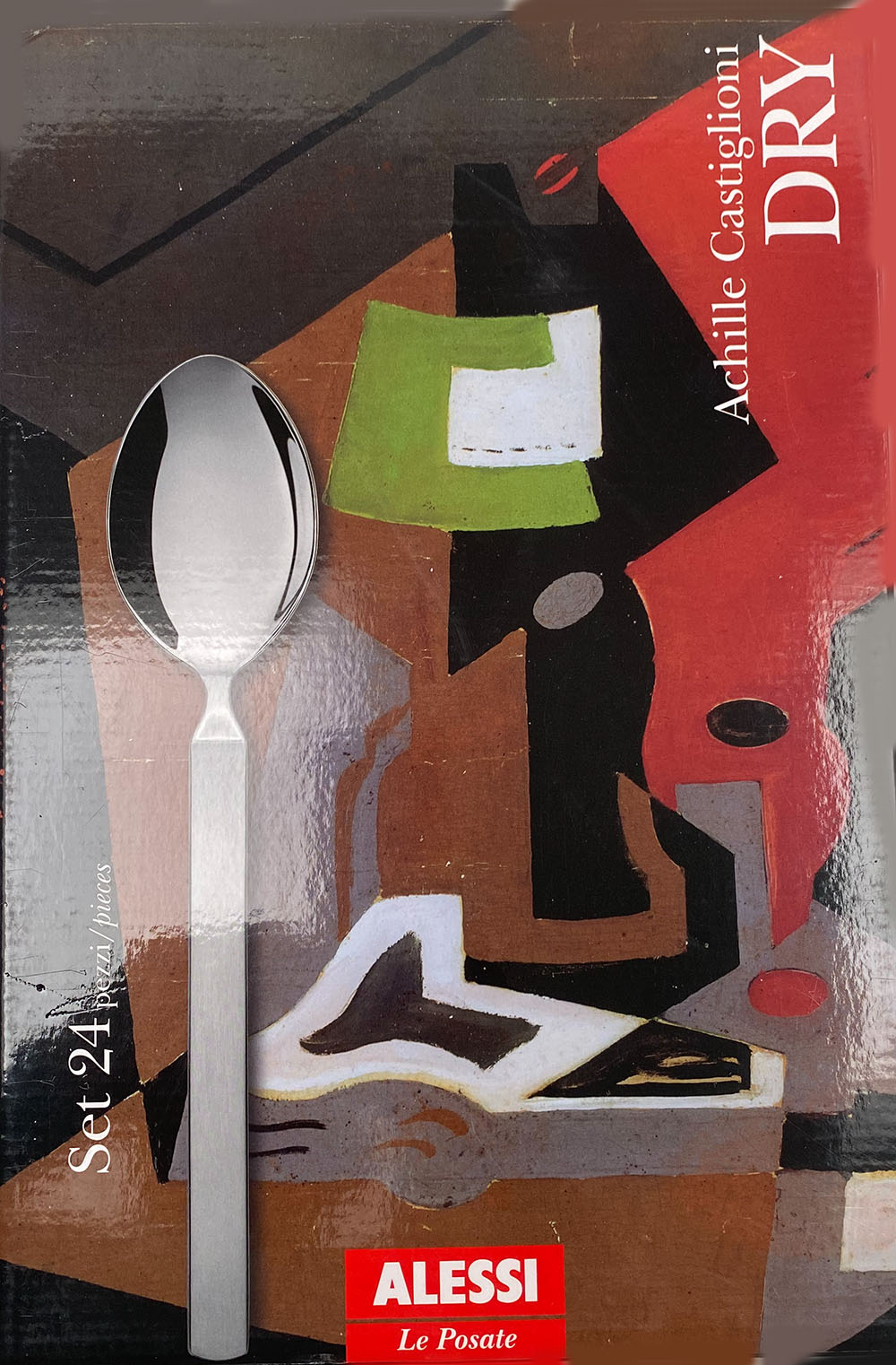 Alessi Dry, verpakking van de 24-delige set met tafellepel