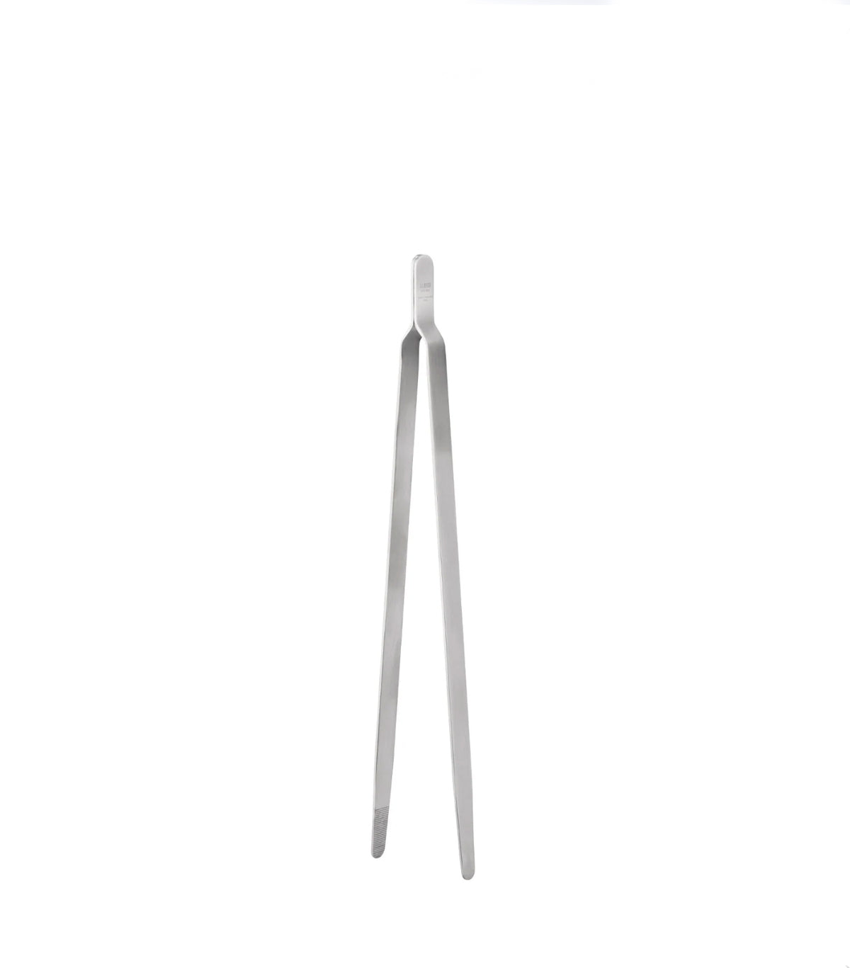 Convivio kitchen tongs by Alessi, full view in satin-finished steel