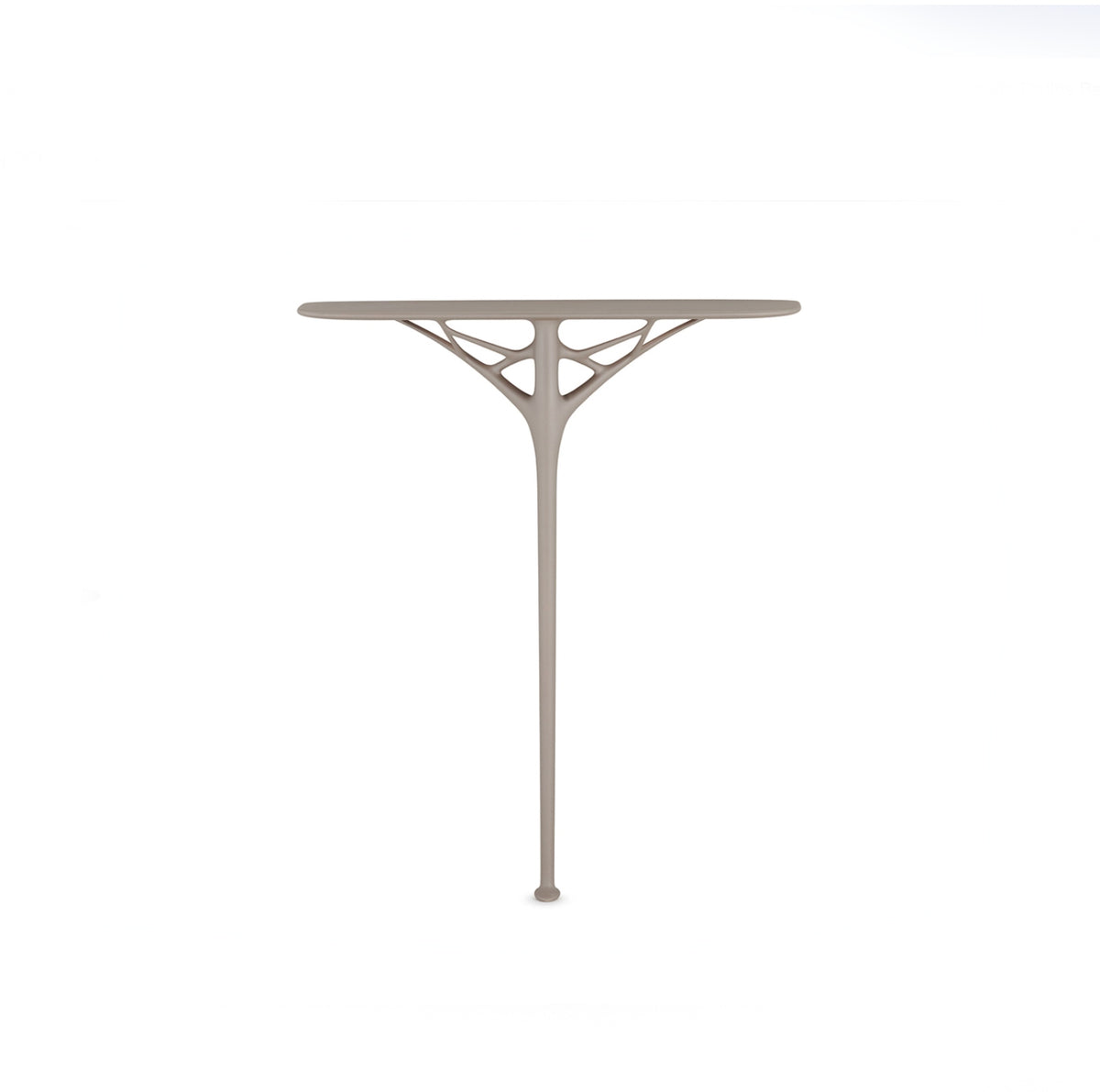 Kartell A.I. Console console table in grey, front view, design Philippe Starck