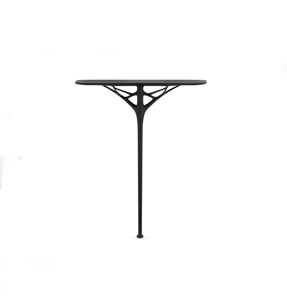 Kartell A.I. Console console table by Philippe Starck, black, front view