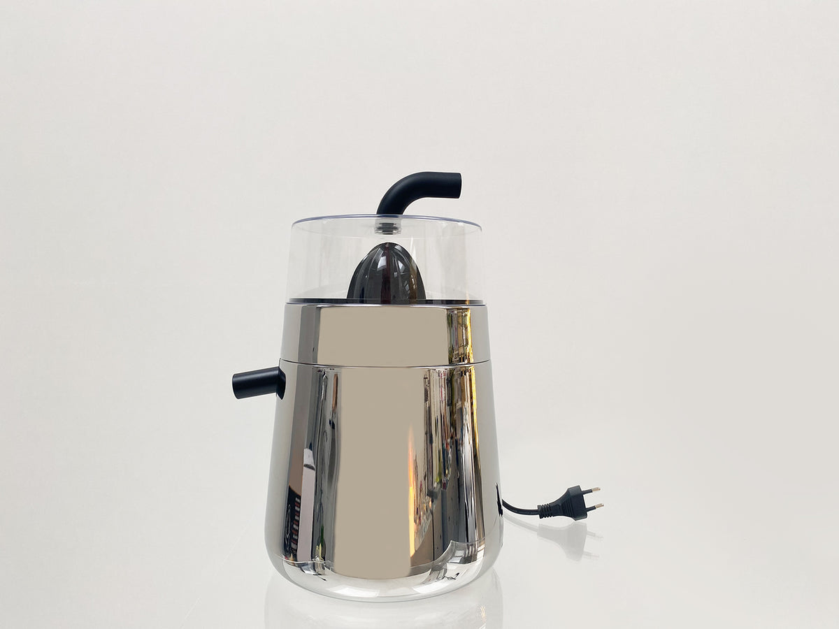 Alessi Toru elektrische citruspers met zwarte tuit, zijaanzicht