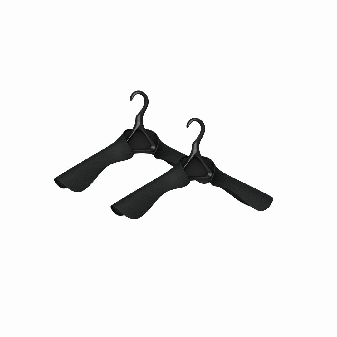 Lou Hansell kledinghangers Jasje H in matzwart-onyx, set van twee
