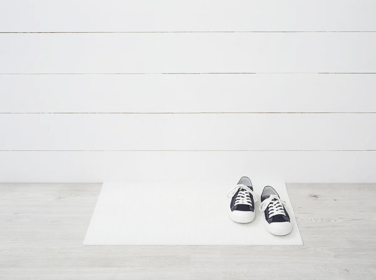 Chilewich deurmat Solid Super White, wit, 46 x 71 cm