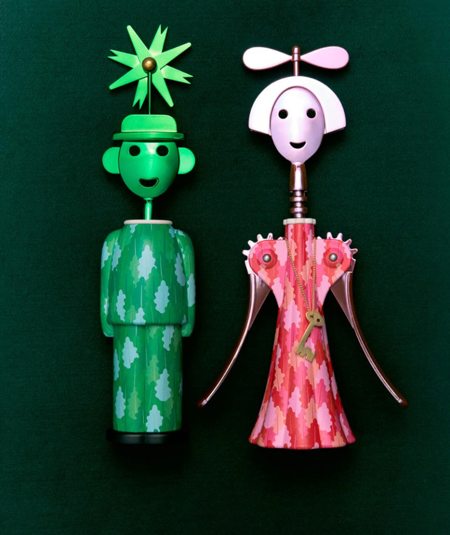 Alessandro M. and Anna corkscrews from the Arborea special edition, green and pink
