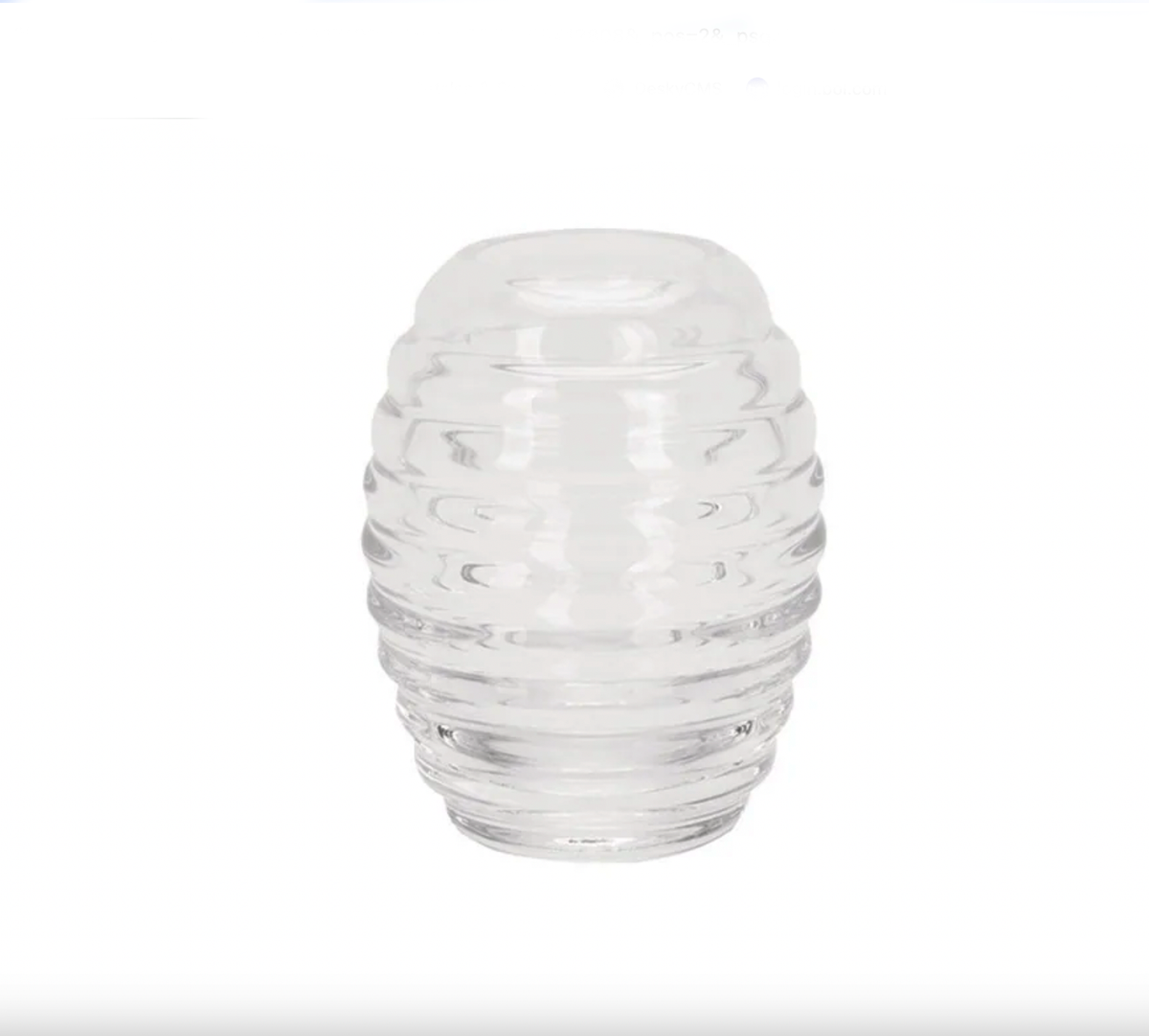 Alessi los glas voor suikerpot TW01, geribbeld, transparant