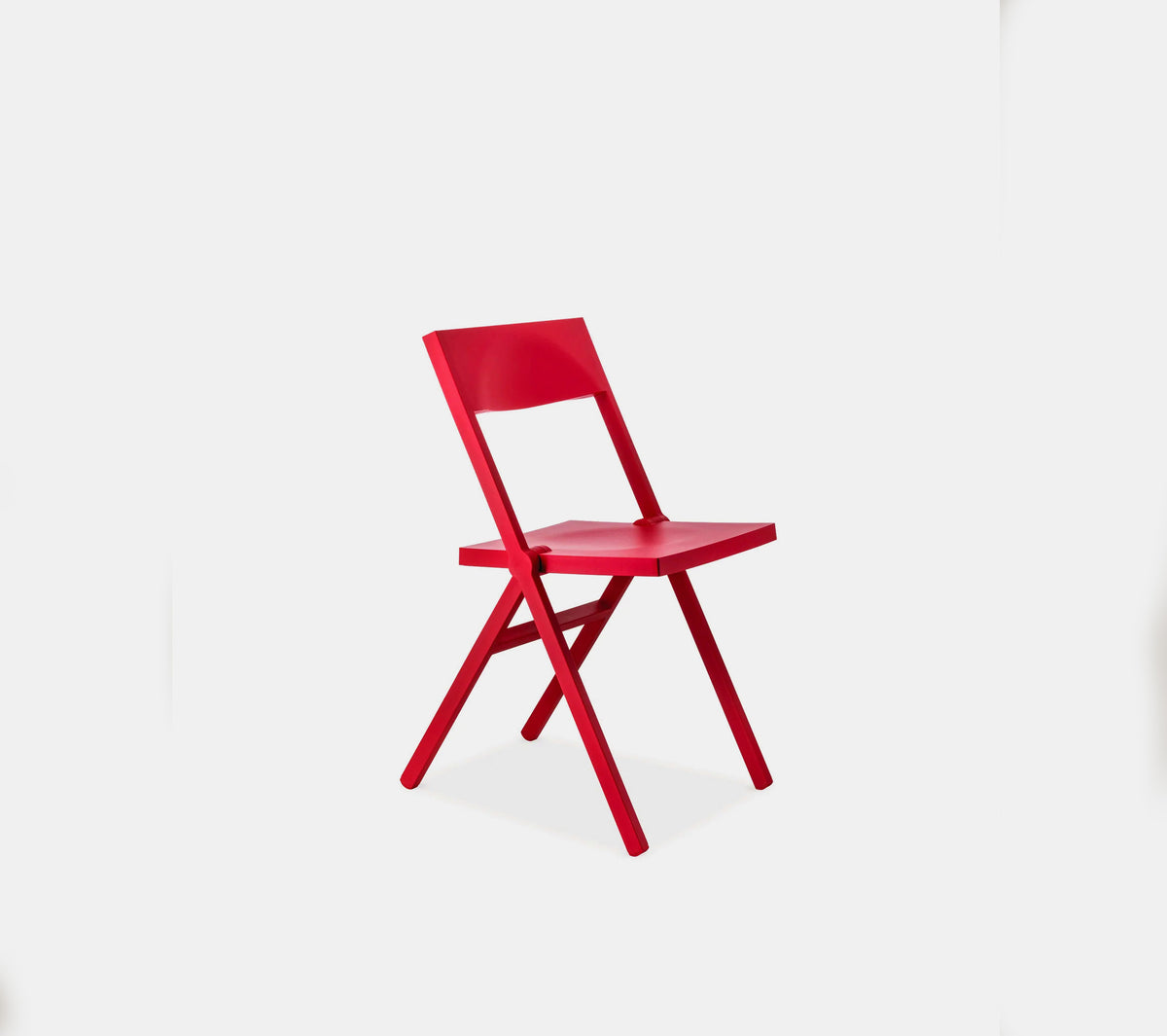 Alessi Piana klapstoel in rood, ontwerp David Chipperfield