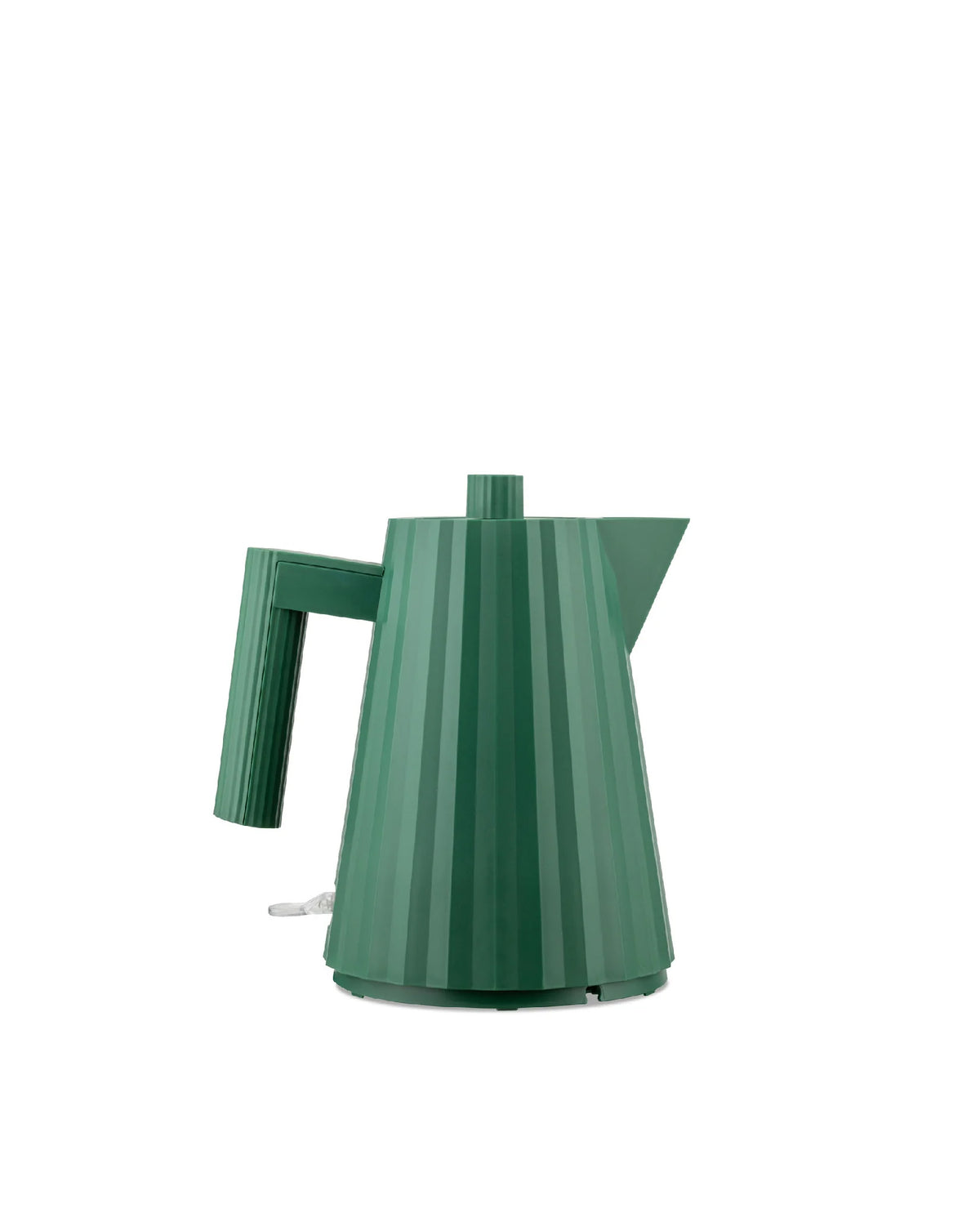 Alessi Plissé waterkoker, 1 liter, groen, ontworpen door Michele De Lucchi