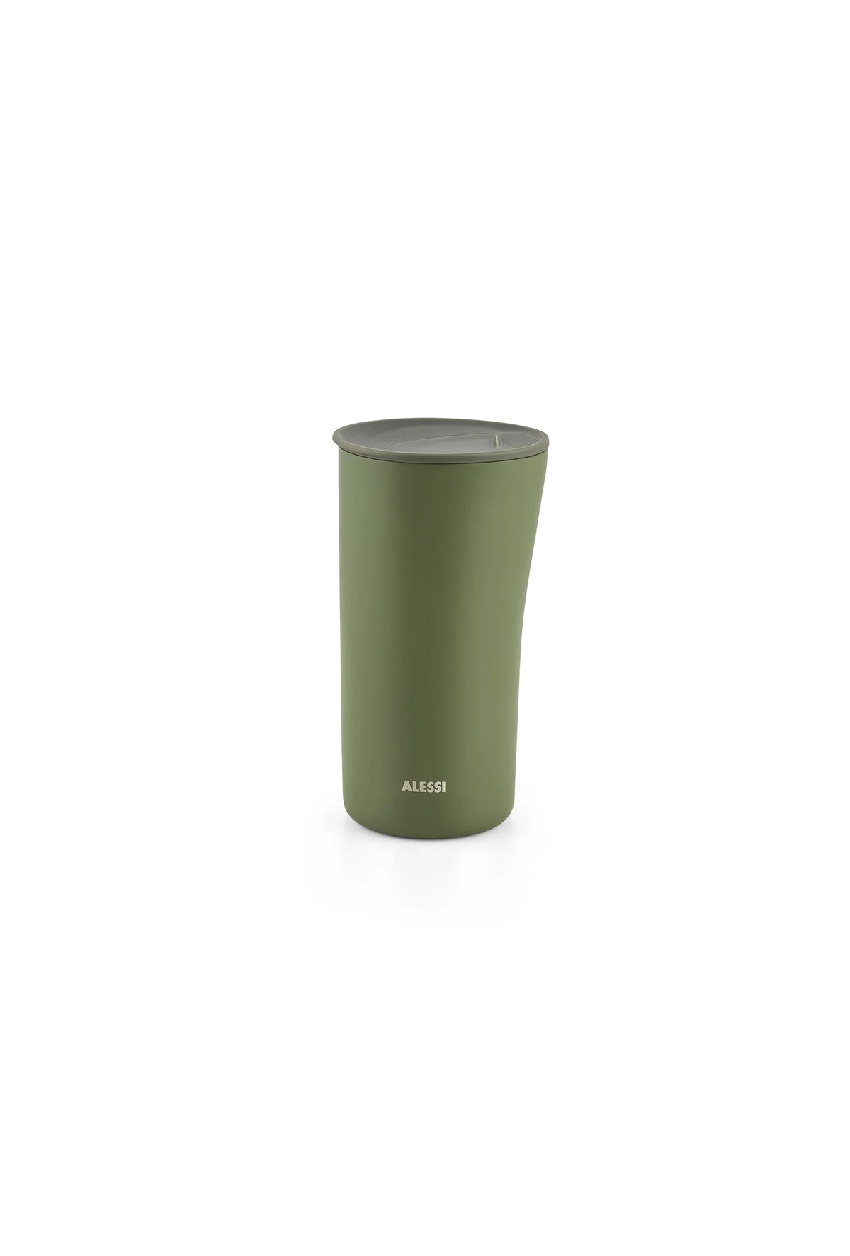 Alessi Buri thermosbeker in groen, met deksel, ontworpen door Bongkyu Song
