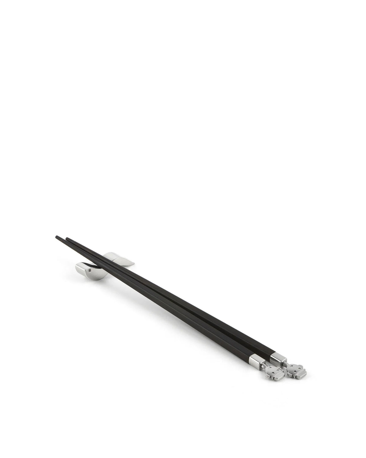 Alessi Chopsticks Sandro, set van twee ebbenhouten eetstokjes